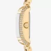 Mini Emery Pavé goldfarbenes Geschenkset mit Uhr und Armband