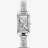 Mini Empire Pavé Silberfarbene Armreifuhr Mini Empire Pavé Silberfarbene Armreifuhr