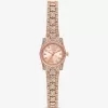 Mini-Lexington Pavé-Armbanduhr in Roségold Mini-Lexington Pavé-Armbanduhr in Roségold