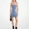 Minikleid aus Stretch-Denim Minikleid aus Stretch-Denim