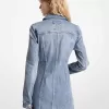Minikleid aus Stretch-Denim mit Schnürung Minikleid aus Stretch-Denim mit Schnürung
