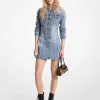 Minikleid aus Stretch-Denim mit Schnürung Minikleid aus Stretch-Denim mit Schnürung