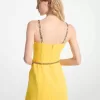 Minikleid aus Stretch-Krepp mit Gürtel Minikleid aus Stretch-Krepp mit Gürtel