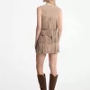 Minikleid aus Wildleder mit Fransen Minikleid aus Wildleder mit Fransen