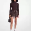 Minirock aus Leder Minirock aus Leder