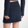 Minirock aus Metallic-Tweed
