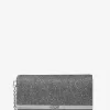 Mona Große Clutch aus Mesh mit glitzernder Kette Mona Große Clutch aus Mesh mit glitzernder Kette