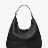 Nolita Große Hobo-Schultertasche aus genarbtem Leder