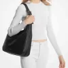 Nolita Große Hobo-Schultertasche aus genarbtem Leder