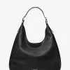 Nolita Große Hobo-Schultertasche aus genarbtem Leder