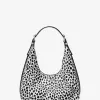 Nolita Kleine Hobo-Schultertasche aus Kalbshaar mit Gepardenmuster