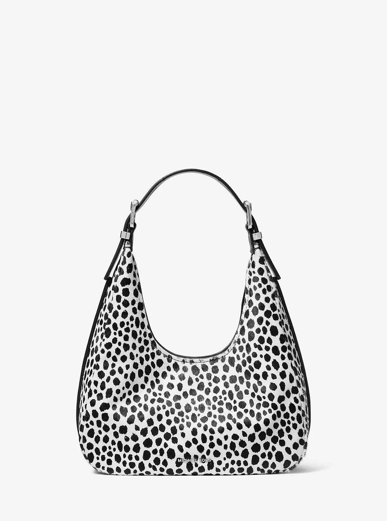 Nolita Kleine Hobo-Schultertasche aus Kalbshaar mit Gepardenmuster