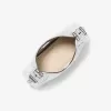 Nolita Kleine Hobo-Umhängetasche aus Metallic-Leder mit Knistereffekt