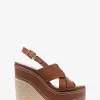 Nora Keilsandalette aus Leder Nora Keilsandalette aus Leder