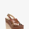 Nora Keilsandalette aus Leder Nora Keilsandalette aus Leder