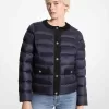 Packbare, gesteppte Nylon-Pufferjacke Packbare, gesteppte Nylon-Pufferjacke