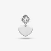 Pavé-Herzarmband aus Sterlingsilber mit Edelmetallbeschichtung