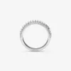 Pavé-Ring aus Sterlingsilber mit Edelmetallbeschichtung Pavé-Ring aus Sterlingsilber mit Edelmetallbeschichtung