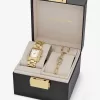 Petite Emery Geschenkset mit goldfarbener Uhr und Schmuck