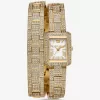 Petite Emery Pavé goldfarbene Doppelwickeluhr Petite Emery Pavé goldfarbene Doppelwickeluhr