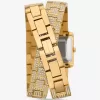 Petite Emery Pavé goldfarbene Doppelwickeluhr Petite Emery Pavé goldfarbene Doppelwickeluhr