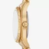 Petite Lexington Pavé goldfarbene Uhr Petite Lexington Pavé goldfarbene Uhr