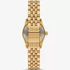 Petite Lexington Pavé goldfarbene Uhr Petite Lexington Pavé goldfarbene Uhr