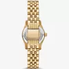 Petite Lexington Pavé goldfarbene Uhr Petite Lexington Pavé goldfarbene Uhr