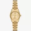 Petite Lexington Pavé goldfarbene Uhr Petite Lexington Pavé goldfarbene Uhr
