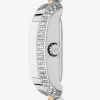 Petite zweifarbige Emery Pavé-Armbanduhr