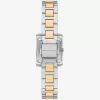Petite zweifarbige Emery Pavé-Armbanduhr