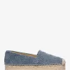Plateau-Espadrille aus Denim mit Lynn-Logoprägung Plateau-Espadrille aus Denim mit Lynn-Logoprägung