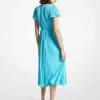 Plissee-Midikleid aus Georgette Plissee-Midikleid aus Georgette