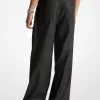 Plissierte Chambray-Jeans mit weitem Bein Plissierte Chambray-Jeans mit weitem Bein