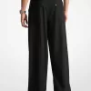 Plissierte Hose mit weitem Bein Plissierte Hose mit weitem Bein