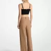Plissierte Hose mit weitem Bein Plissierte Hose mit weitem Bein