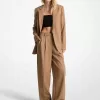 Plissierte Hose mit weitem Bein Plissierte Hose mit weitem Bein