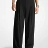 Plissierte Hose mit weitem Bein Plissierte Hose mit weitem Bein
