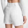 Plissierte Shorts aus Leinenmischung Plissierte Shorts aus Leinenmischung