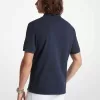 Poloshirt aus Baumwolle mit halbem Reißverschluss Poloshirt aus Baumwolle mit halbem Reißverschluss