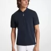 Poloshirt aus Baumwolle mit halbem Reißverschluss Poloshirt aus Baumwolle mit halbem Reißverschluss
