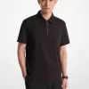 Poloshirt aus Baumwolle mit halbem Reißverschluss Poloshirt aus Baumwolle mit halbem Reißverschluss