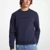 Pullover aus Baumwollmischung mit Logo-Prägung Pullover aus Baumwollmischung mit Logo-Prägung