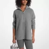 Pullover mit halbem Reißverschluss aus Woll- und Kaschmirmischung Pullover mit halbem Reißverschluss aus Woll- und Kaschmirmischung