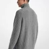 Pullover mit halbem Reißverschluss aus Woll- und Kaschmirmischung Pullover mit halbem Reißverschluss aus Woll- und Kaschmirmischung