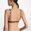 Ringverziertes Bikinioberteil aus Stretch-Nylon Ringverziertes Bikinioberteil aus Stretch-Nylon