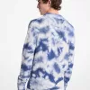 Rundhalspullover aus Wolle und Kaschmir mit Batikmuster Rundhalspullover aus Wolle und Kaschmir mit Batikmuster