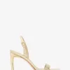 Sandale Kasia aus knisterndem Metallic-Leder