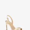 Sandale Kasia aus knisterndem Metallic-Leder