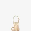 Sandale Kasia aus knisterndem Metallic-Leder